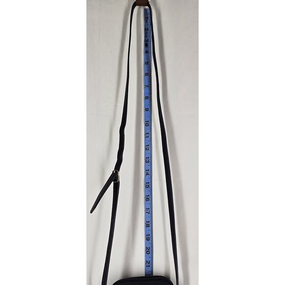 DRAPER JAMES WOMEN'S BLUE LEATHER SHOULDER CROSSBODY SMALL PURSE - Picture 12 of 14